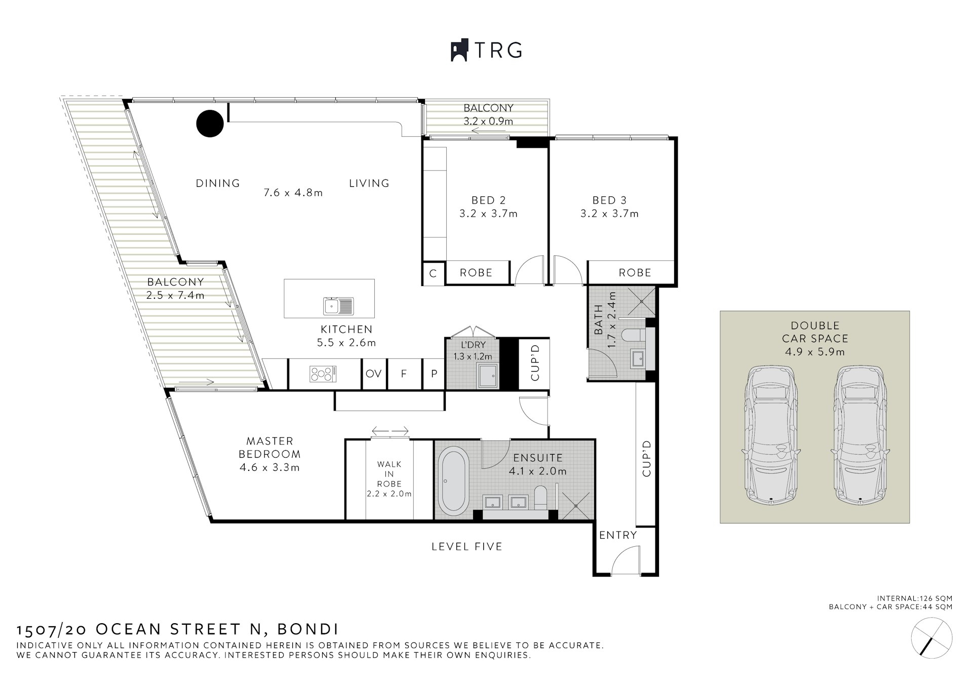 1507/20 Ocean Street North, Bondi NSW