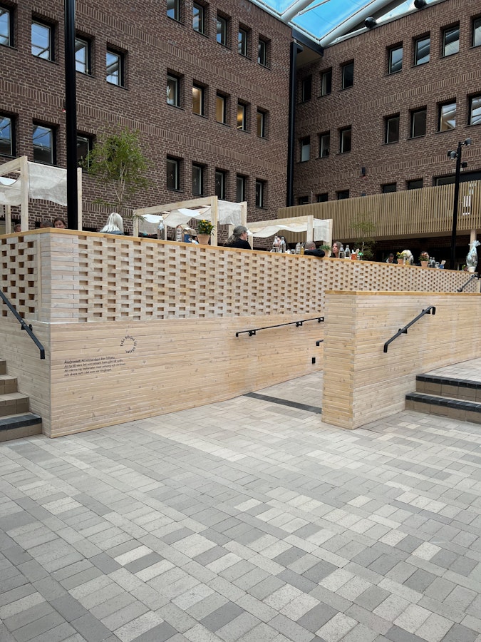werket innegård möblering utekontor soma