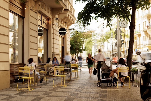 Uteservering cafe möbler soma