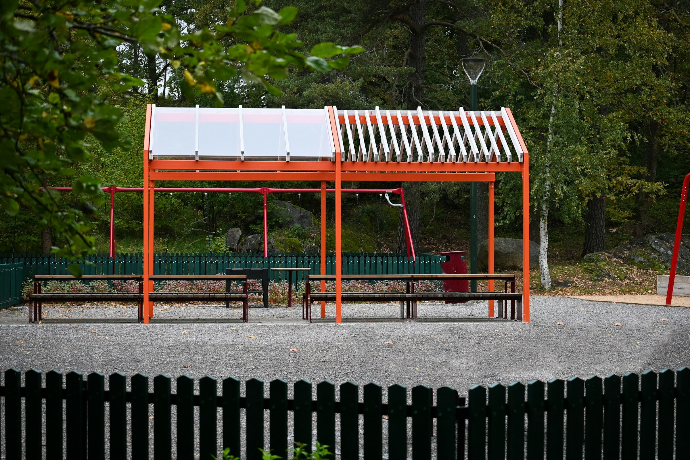 pergola väderskydd lekplats lekpark soma