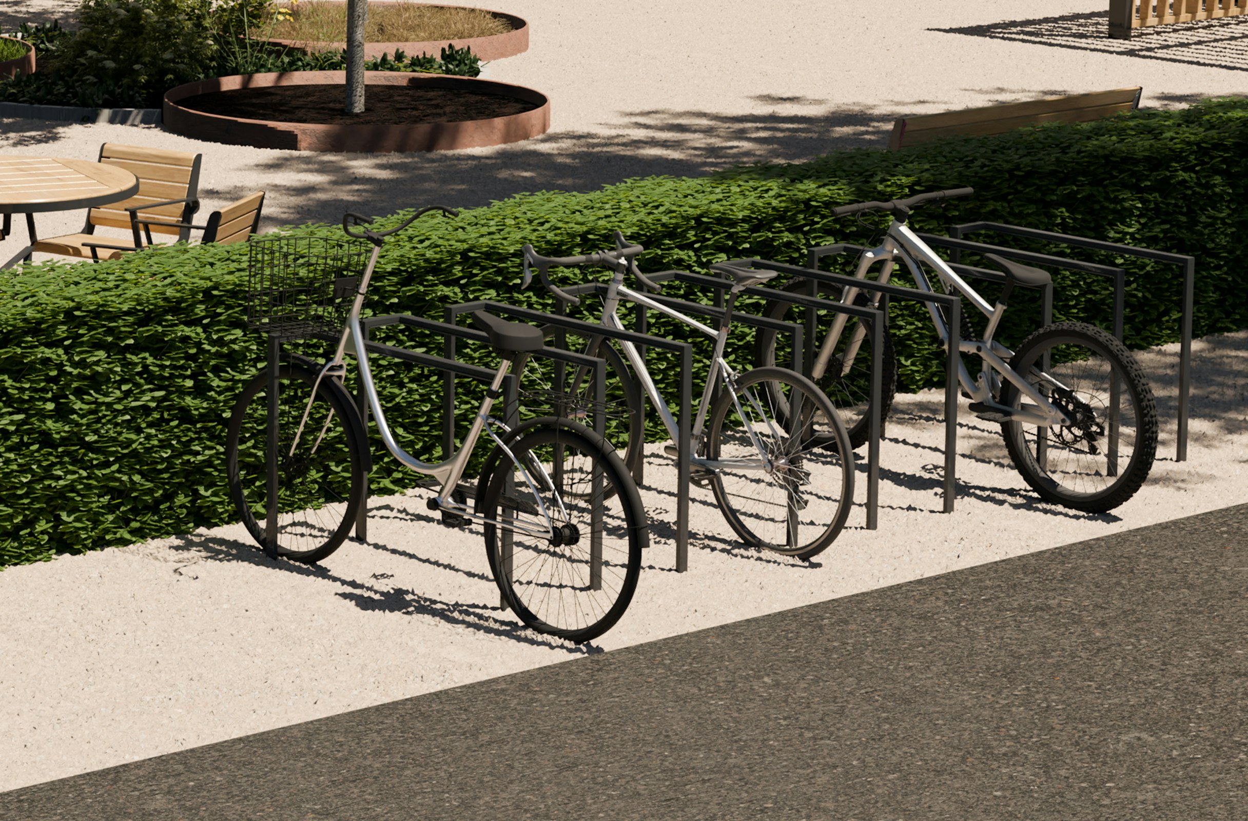 Ramlåsa cykelställ