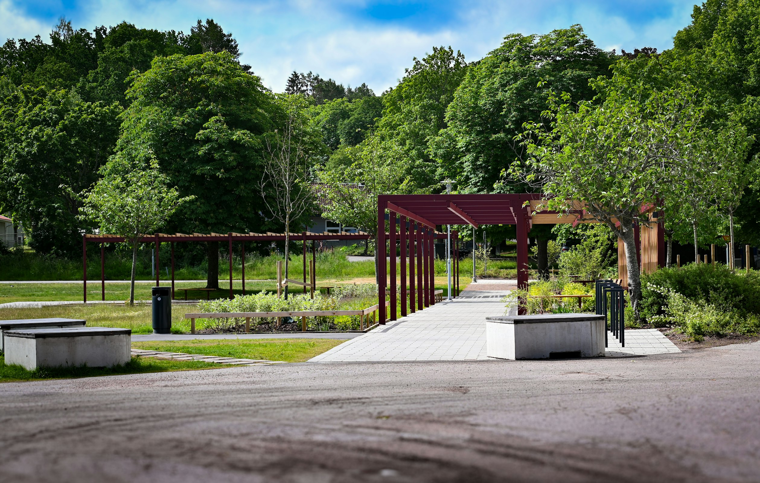 Pergola Våaskruv i stadspark