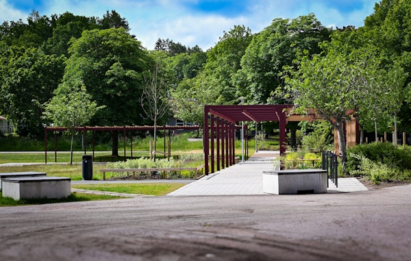 Pergola Våaskruv i stadspark