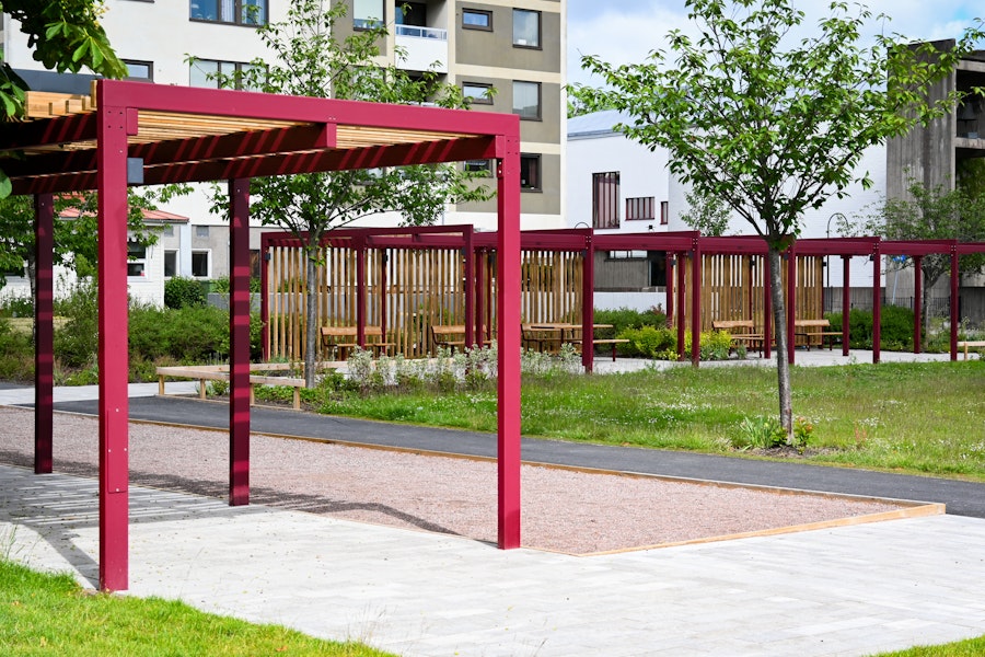 Våraskruv parallell pergola