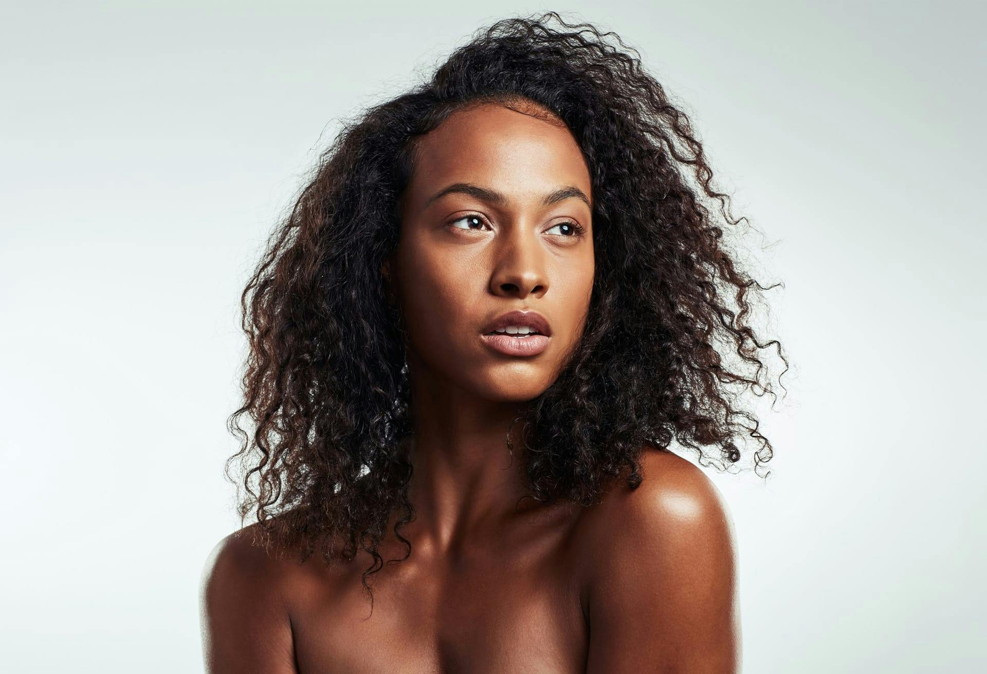 woman looking off camera