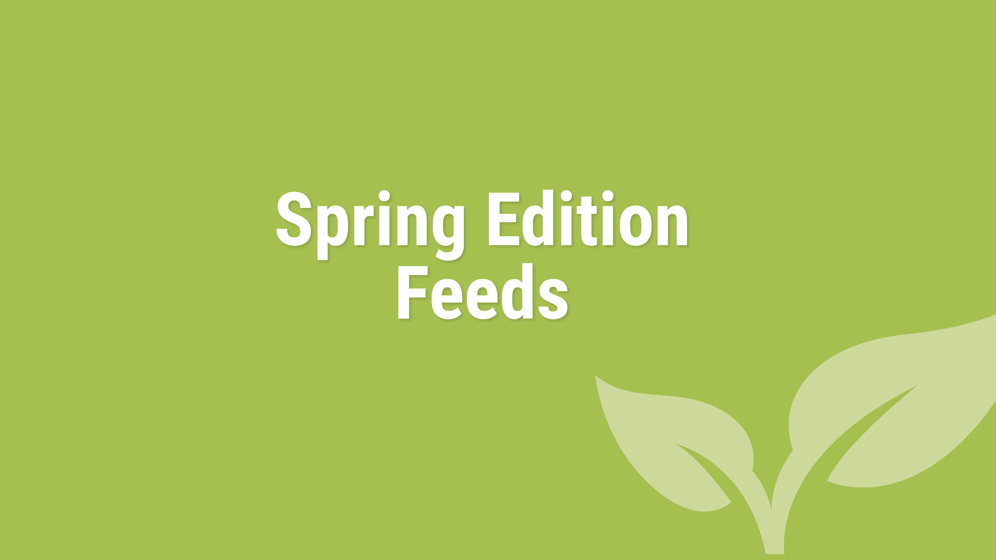 Aller Aqua Spring Edition Feeds - part of the Temperature Adapted Feeds  concept