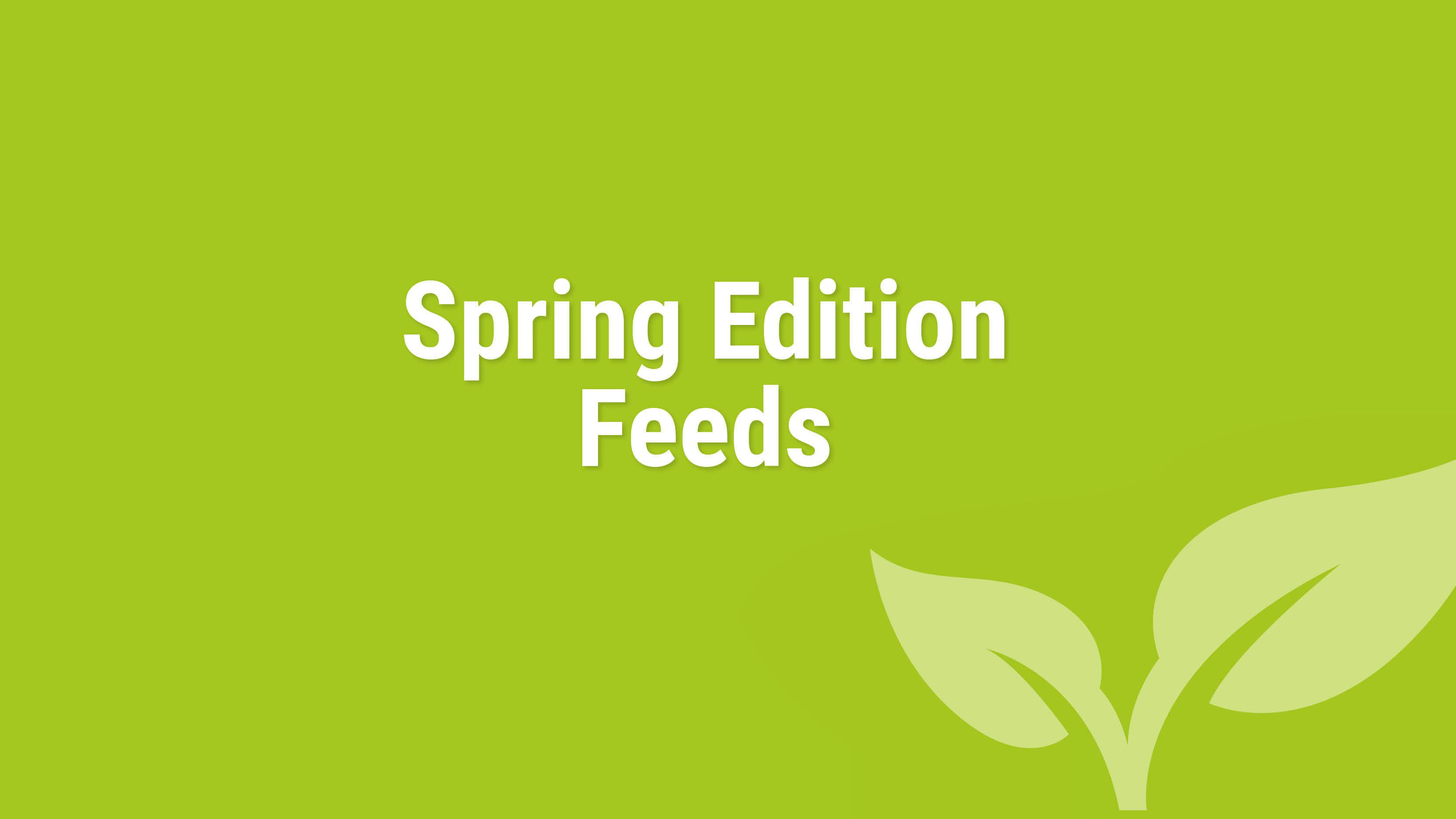 Aller Aqua Spring Edition Feeds - part of the Temperature Adapted Feeds  concept