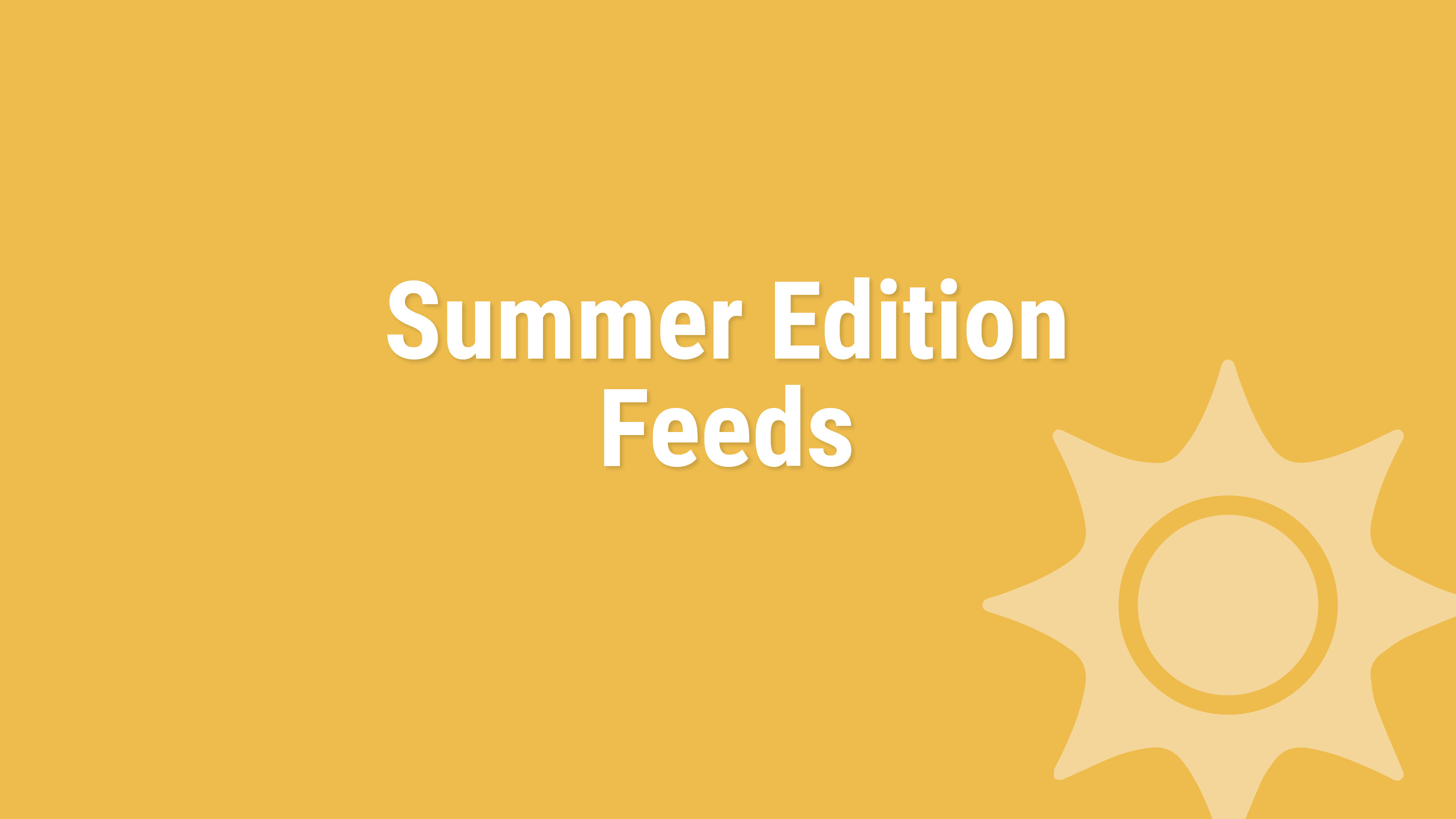 Aller Aqua Summer Edition Feeds - part of the TAF concept - Feed for every season