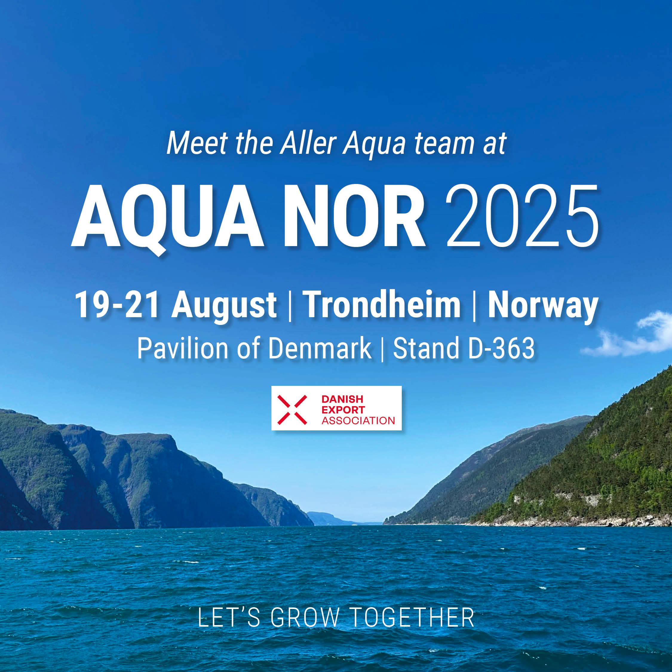 Meet the Aller Aqua team at Aqua Nor 2025 in Trondheim, Norway_Pavilion of Denmark