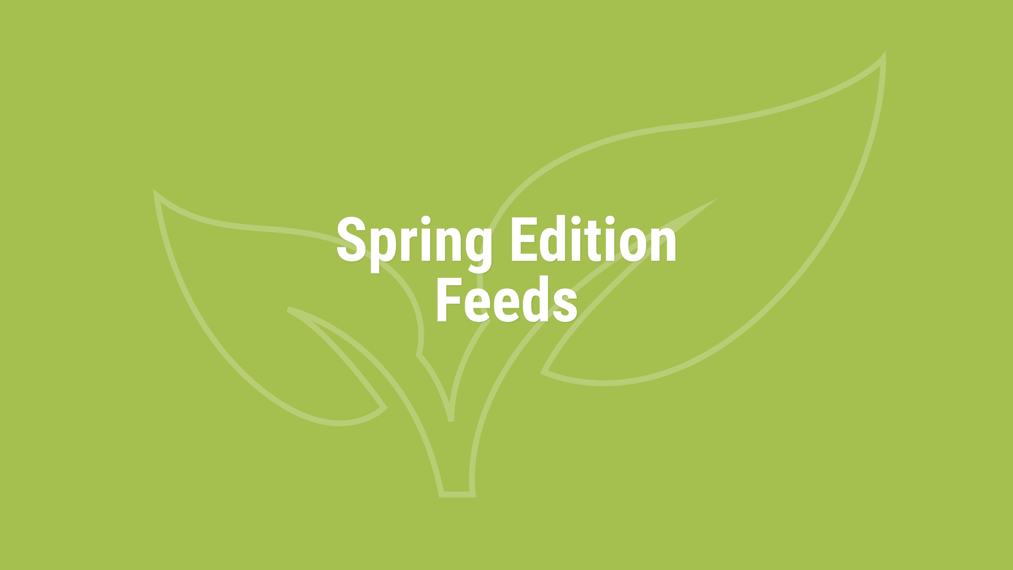 Aller Aqua Spring Edition Feeds - part of the Temperature Adapted Feeds  concept