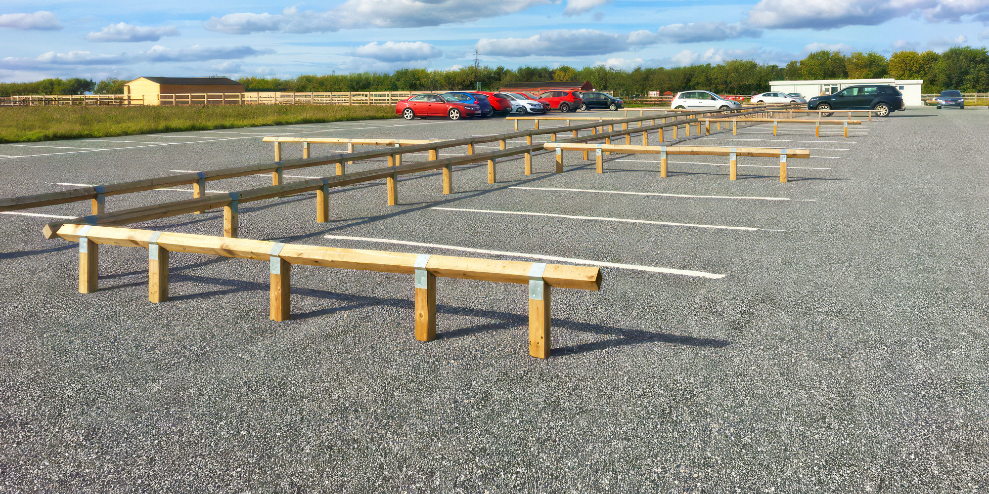 car, transportation, vehicle, road, tarmac, bench, furniture