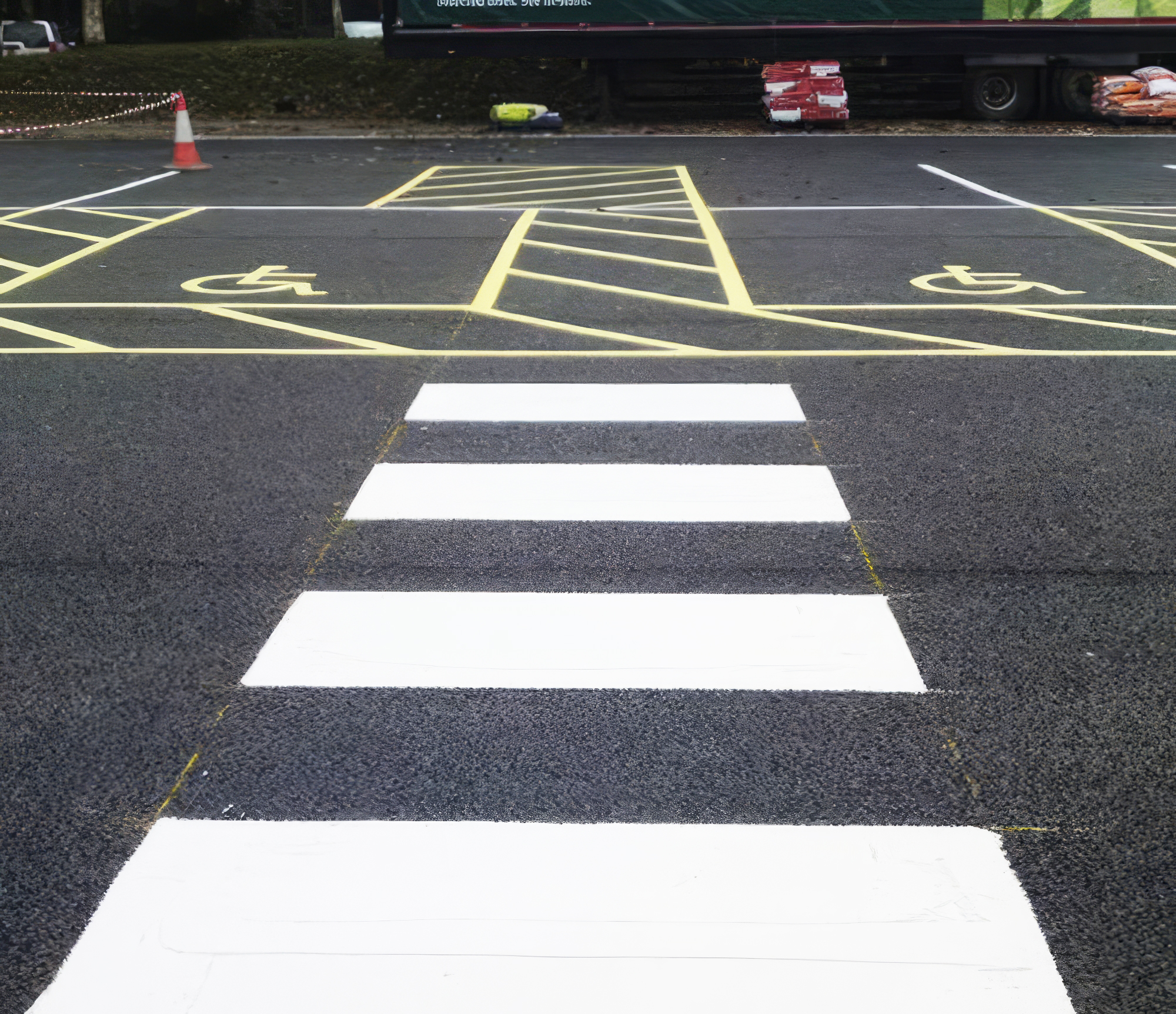 road, tarmac, zebra crossing, car, transportation, vehicle