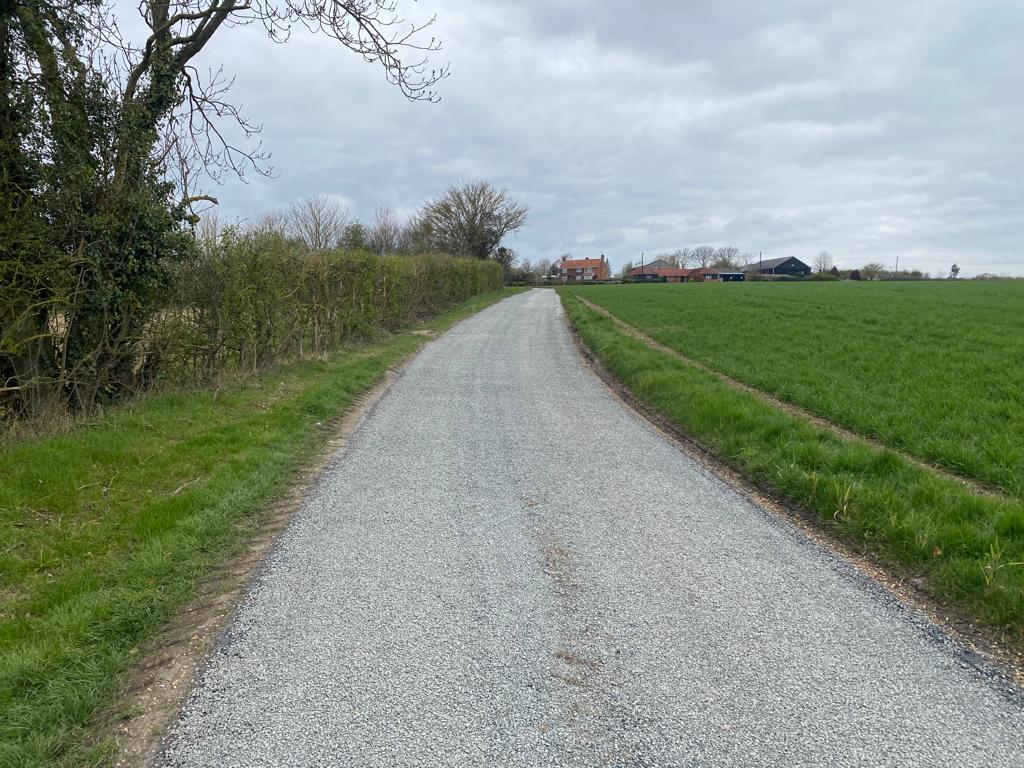 Grey Surface-Dressed Farm Track