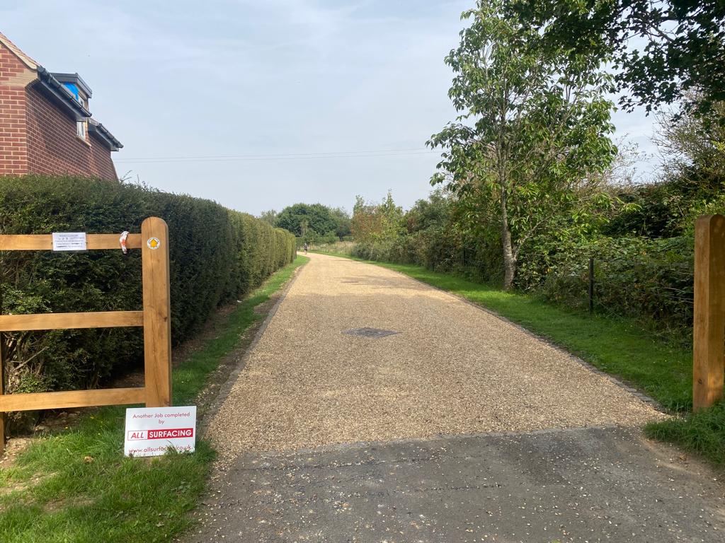 Surface-Dressed Farm Private Roadway
