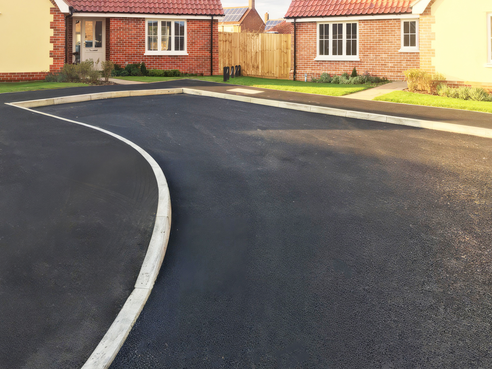 road, tarmac, architecture, building, housing, outdoors, house, aerial view