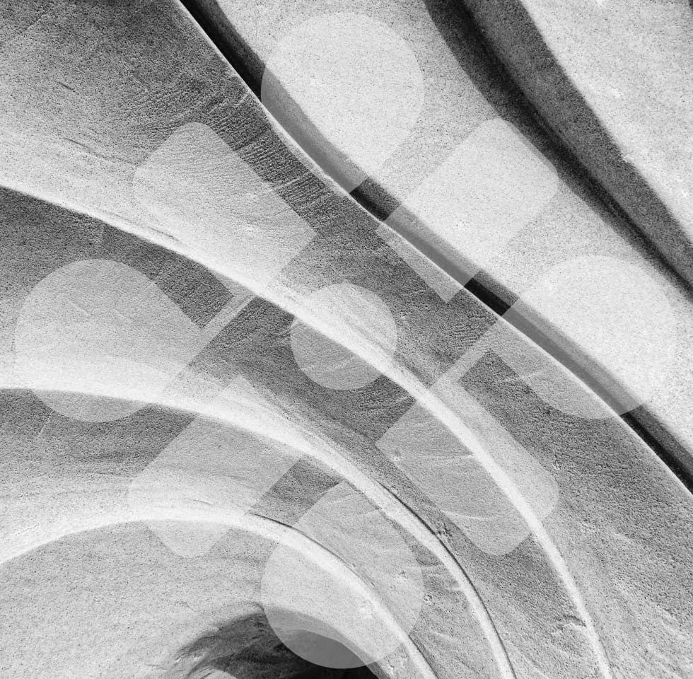 Eltraself logo abstract stone spiral