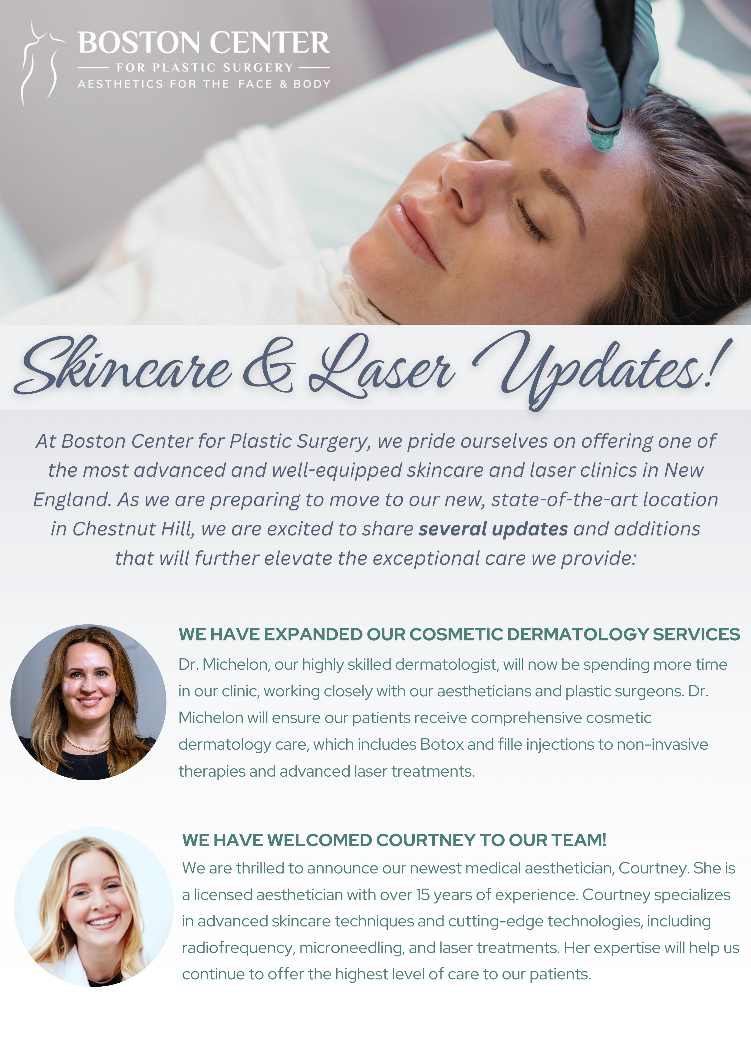 Skincare and Laser Updates flyer