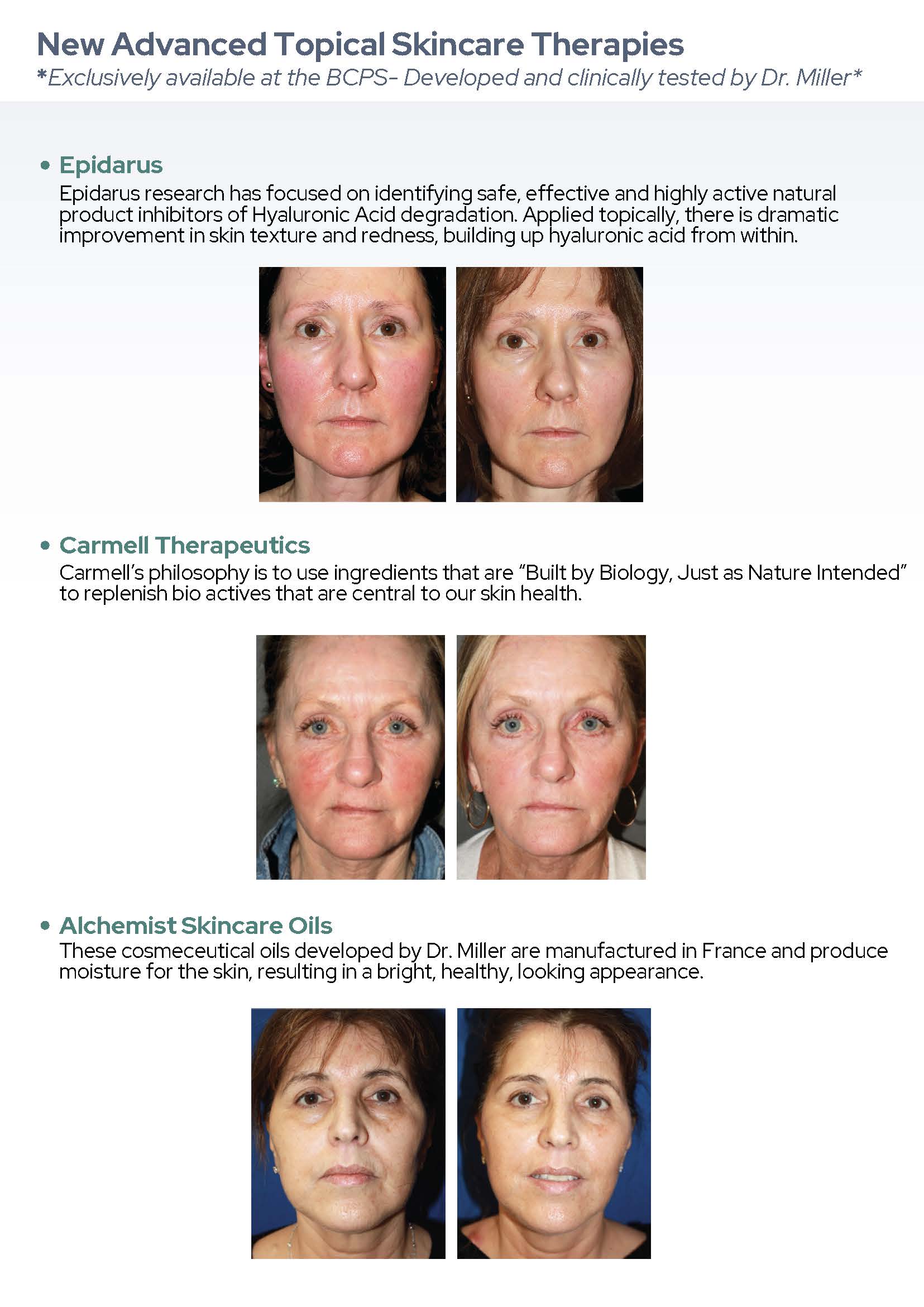 Skincare and Laser Updates flyer