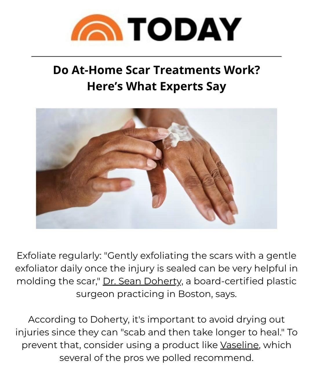 Today.com Quotes Dr. Doherty about Scar Treatment