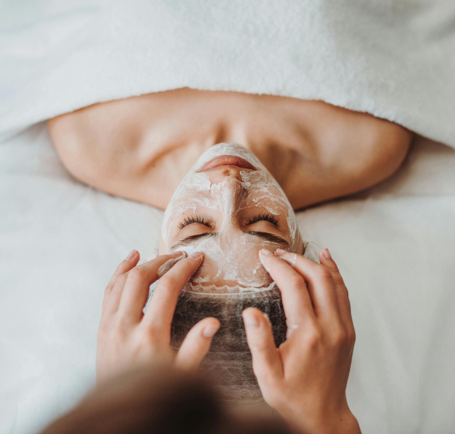 soapy facial massage