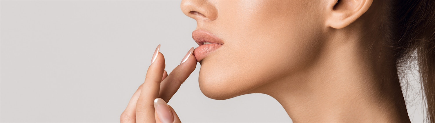 touching lip