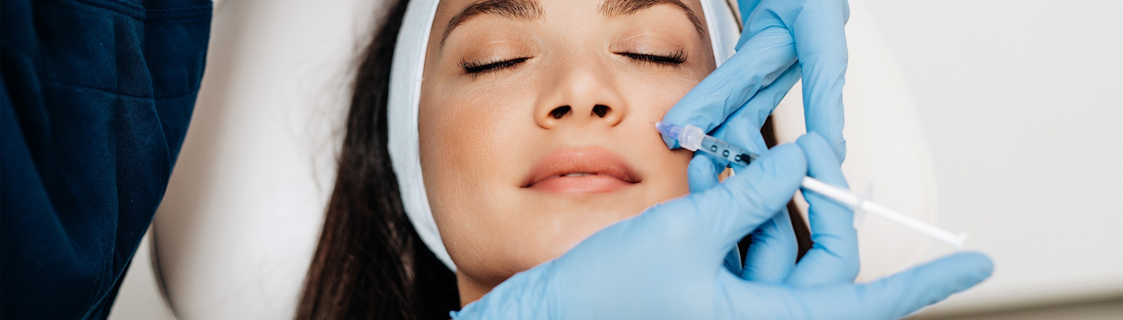 woman getting injectables treatment