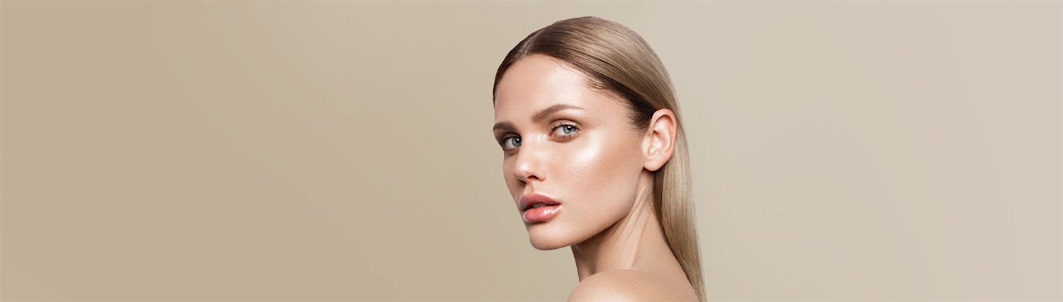 side look brown background