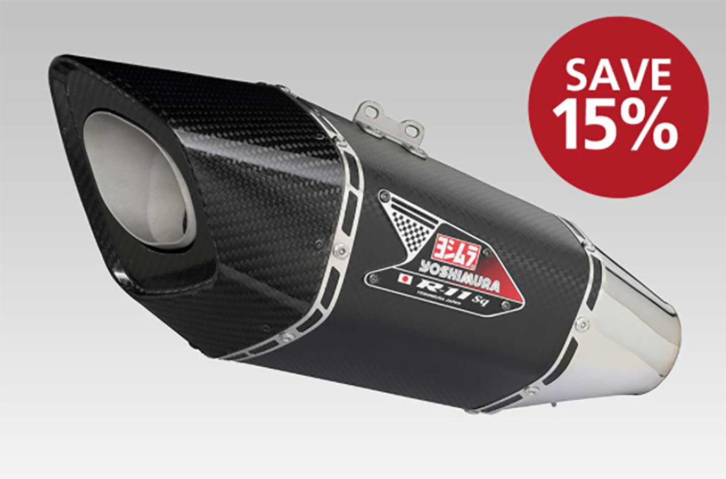 Save 15% on Yoshimura exhausts