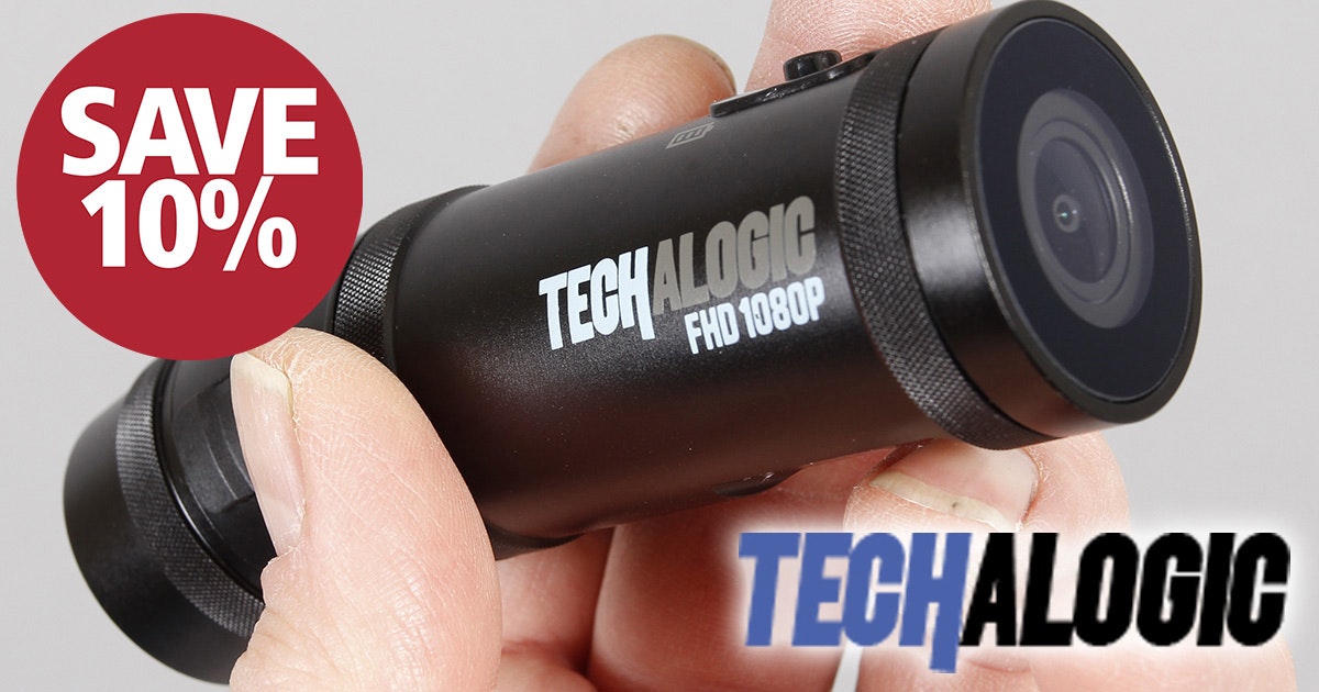 Save 10 on Techalogic DC1 dual helmet camera
