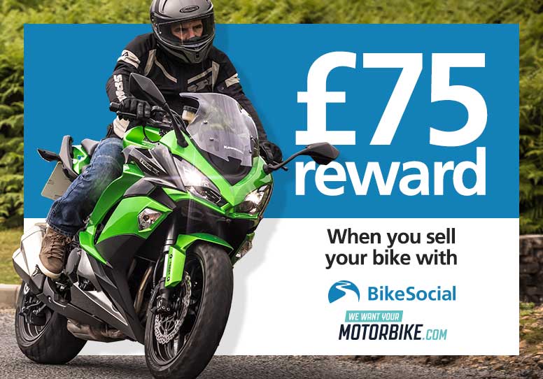 Get £75 in Sportsbikeshop vouchers when you sell your bike with BikeSocial