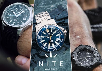 Exclusive 20% saving across the entire NITE watches collection Exclusive 20% saving across the entire NITE watches collection