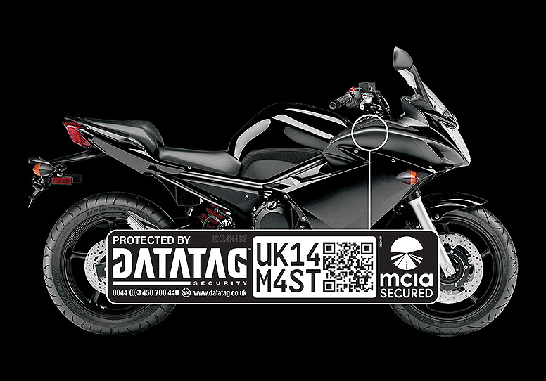 Save 30% on Datatag Motorcycle Security Marking systems including free postage