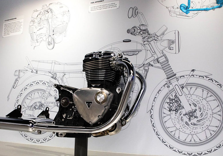 Save 20% on a Family Triumph motorcycle factory tour
