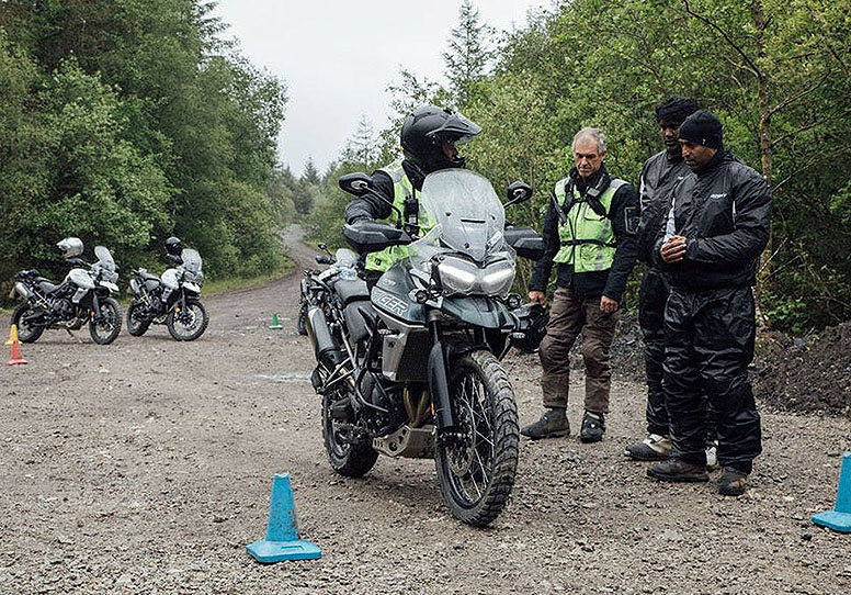 Save 20% on a full day scrambler experience at Triumph Adventure