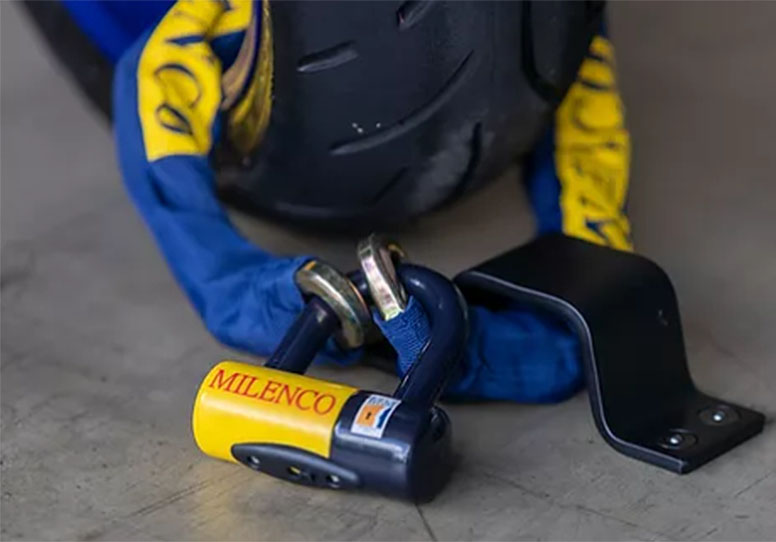 Save 10% on all Milenco motorcycle security