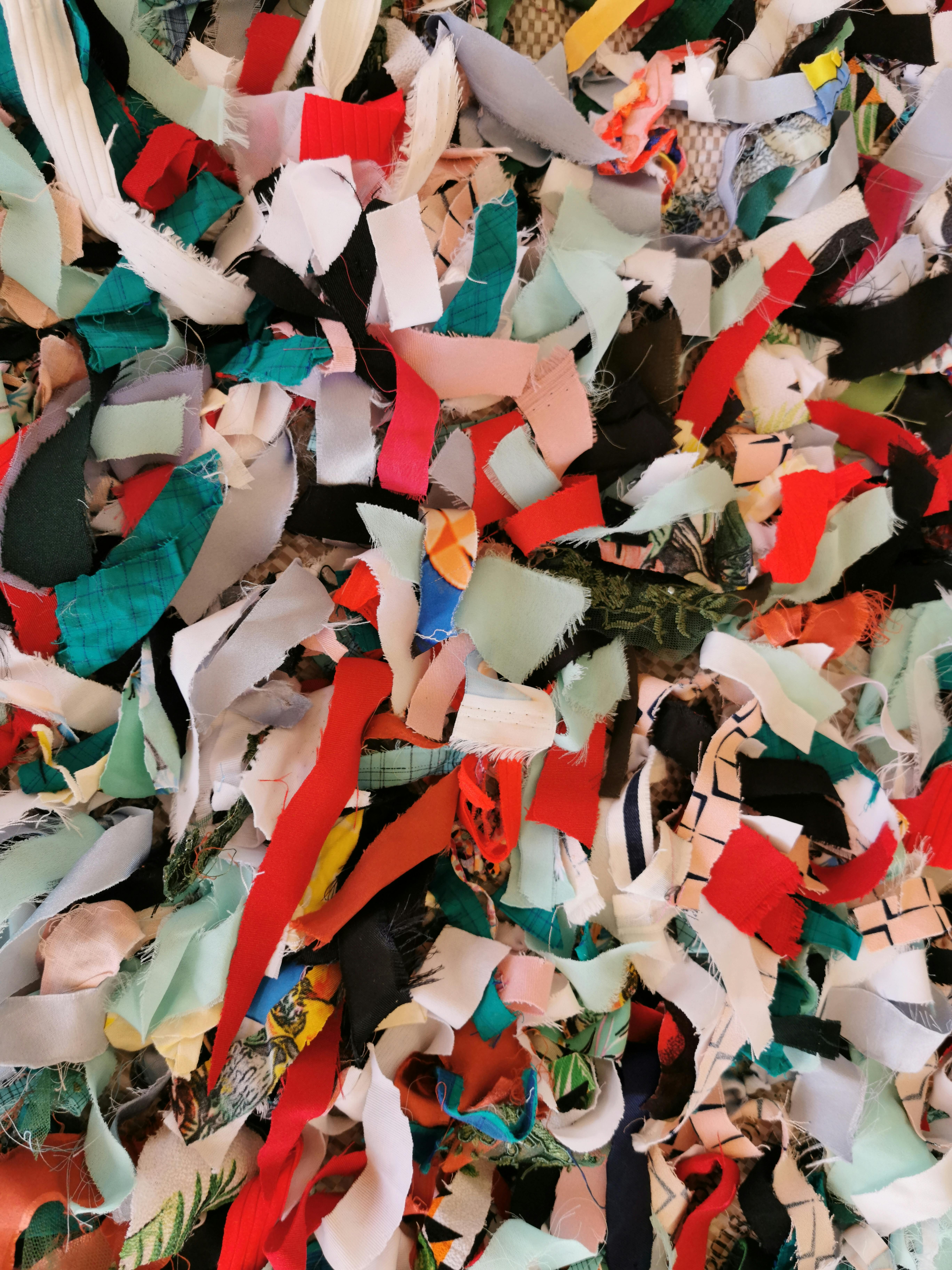 Image of scraps of cloth in a pile.