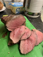 Roast beef sliced
