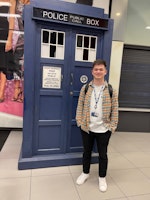 Me in front of a Tardis