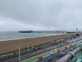 Brighton beach in October