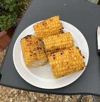 A plate of corn