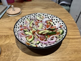 A bowl of Kachumber