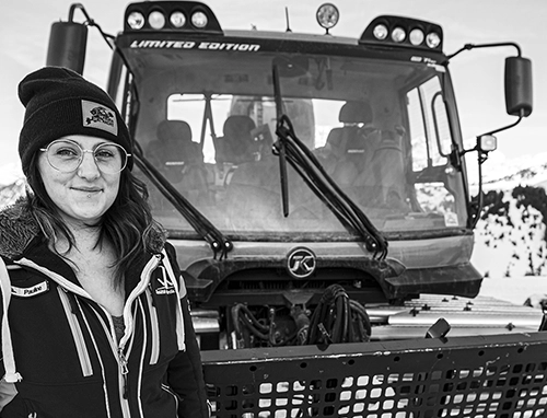 conductrice dameuse courchevel