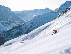 ski d'altitude en décembre à courchevel