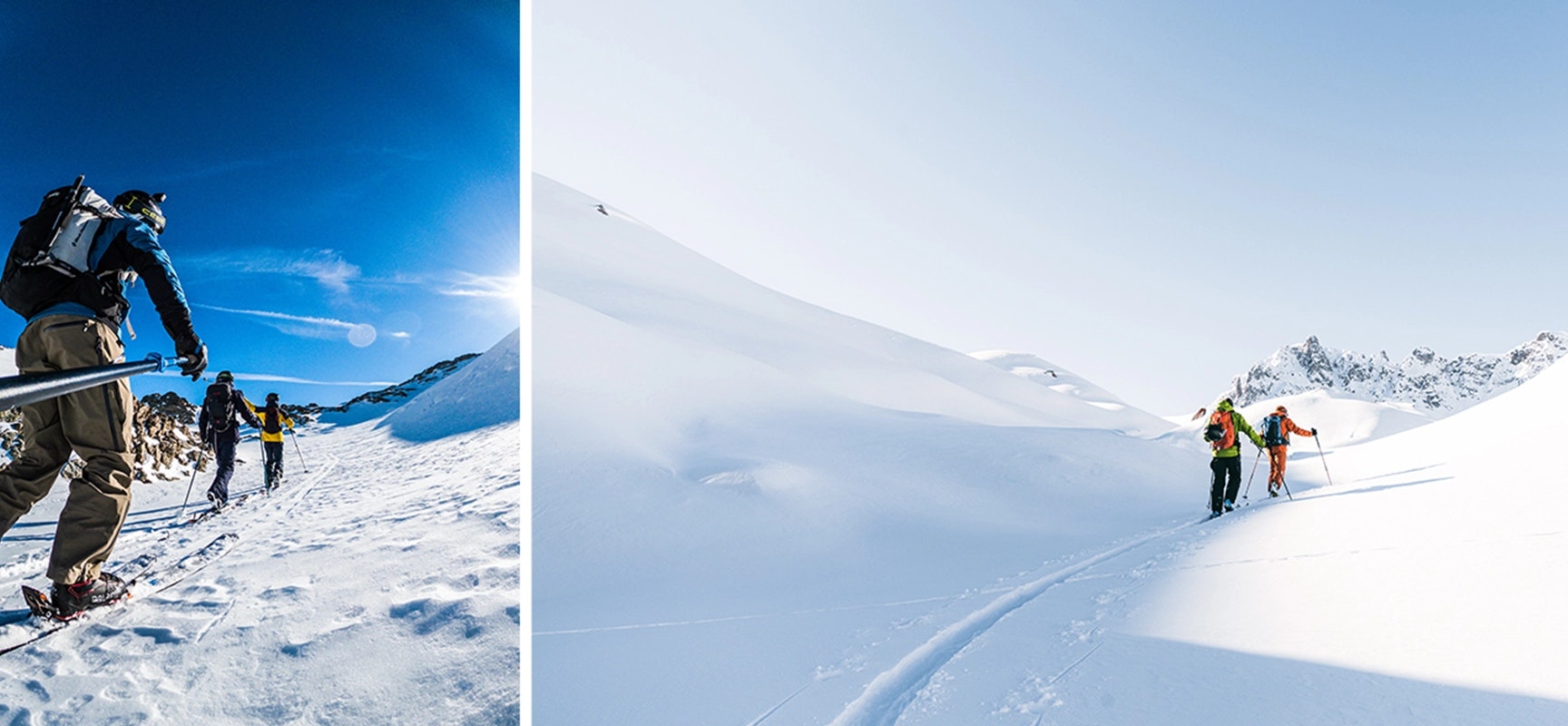 ski de rando à Méribel en avril