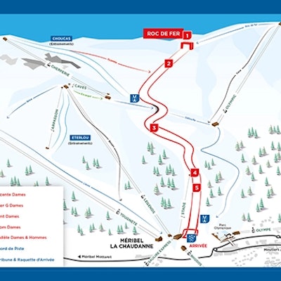 piste roc de fer championnats du monde ski alpin meribel 2023