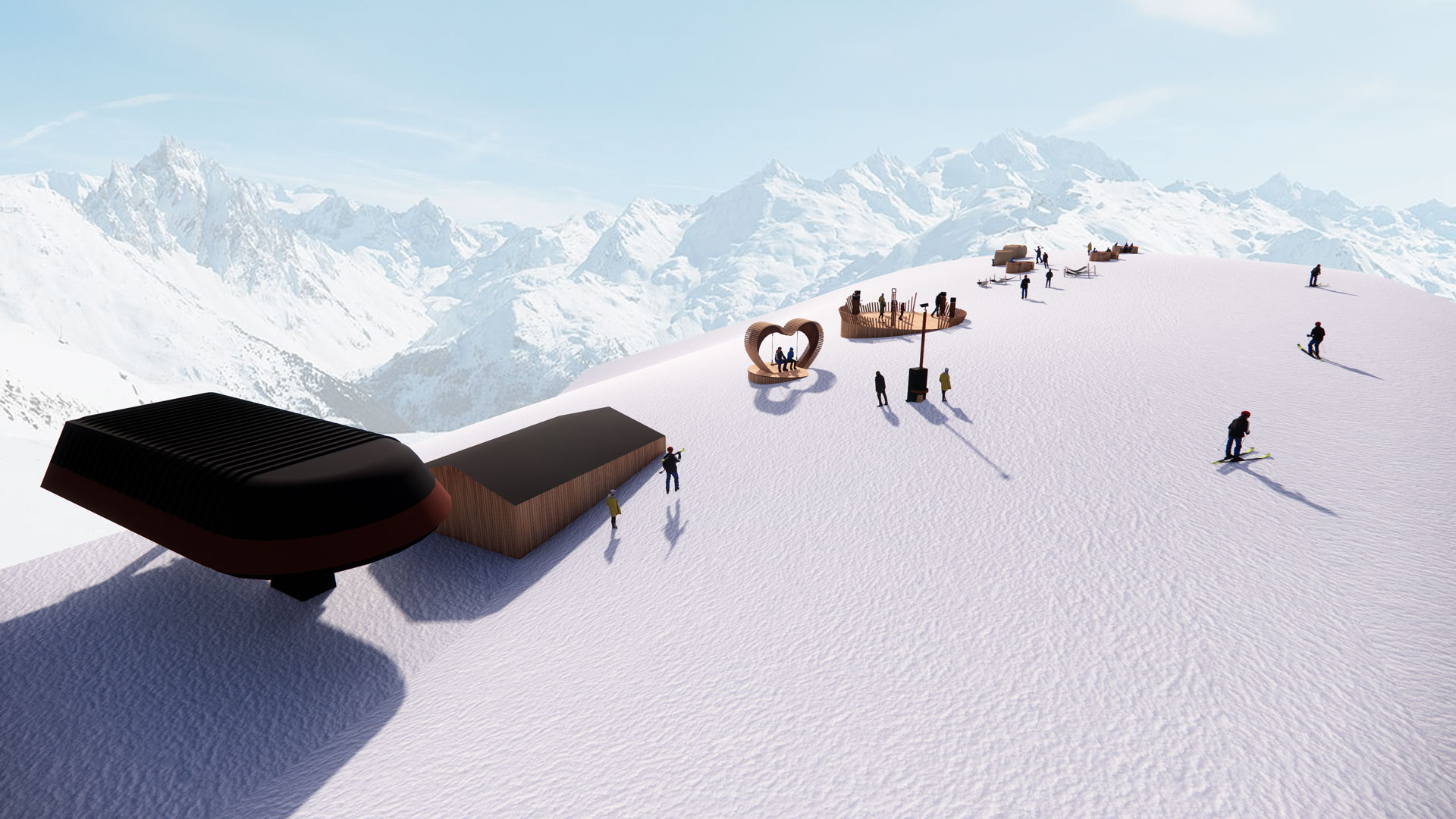 sommet roc de fer meribel