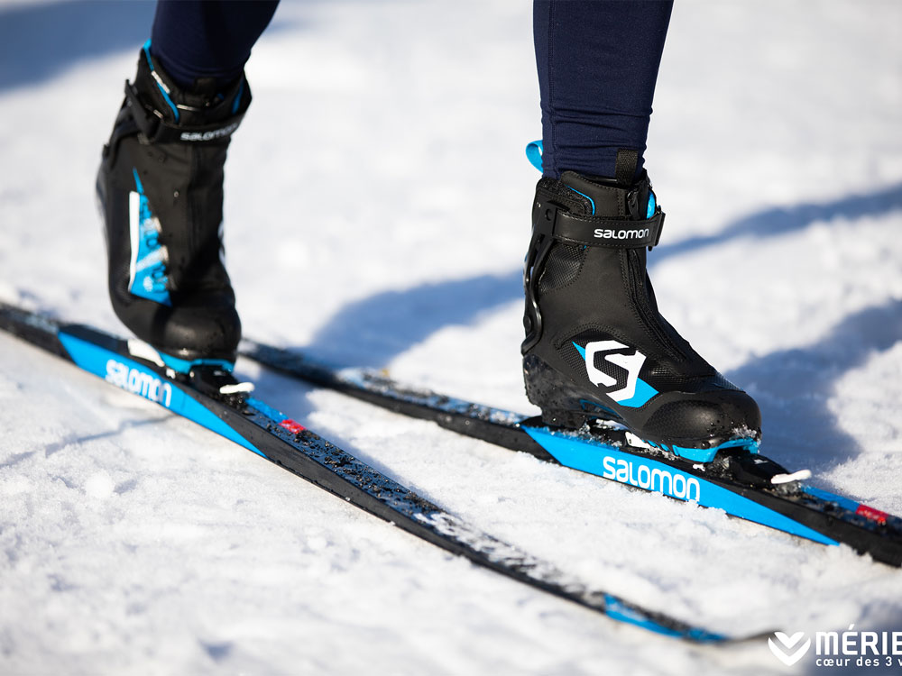 Cross country skiing in Méribel