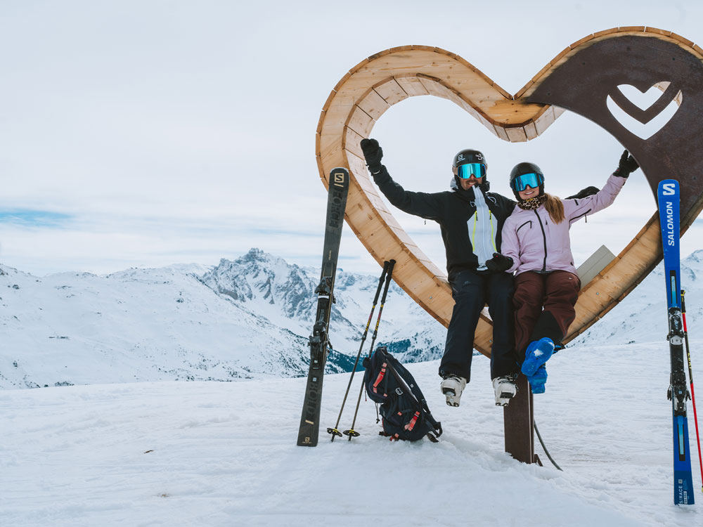 Ski en duo à Méribel
