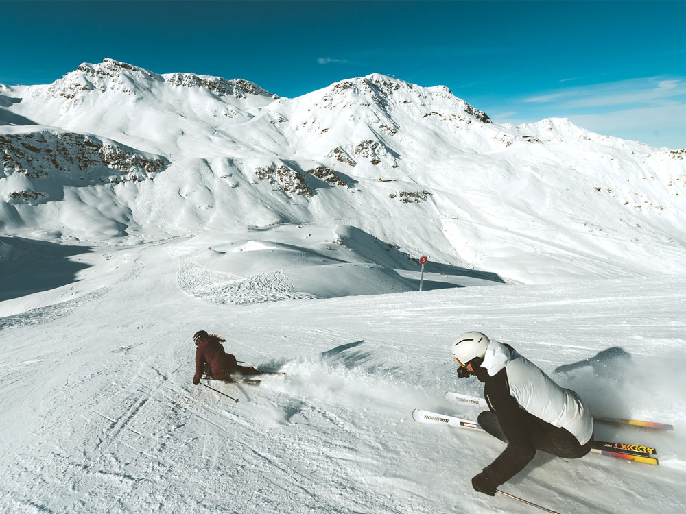 Ski entre amis au Mont Vallon