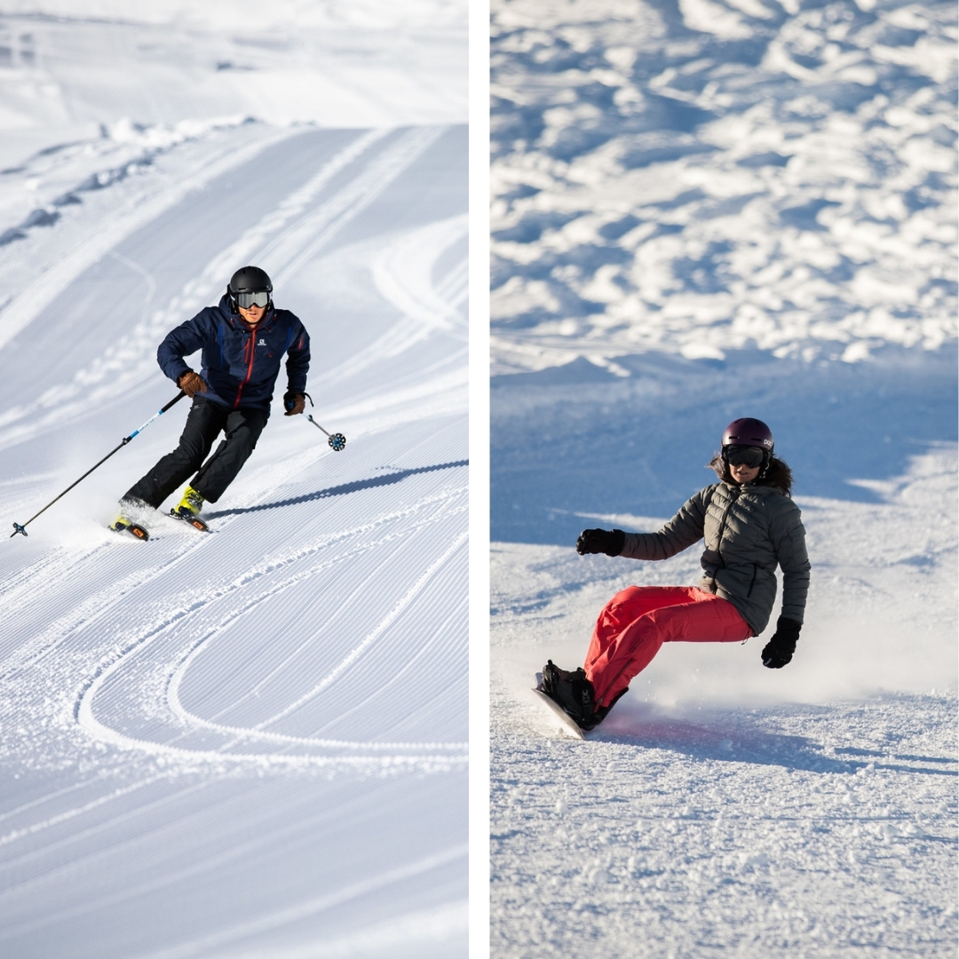 Ski vs Snowboard